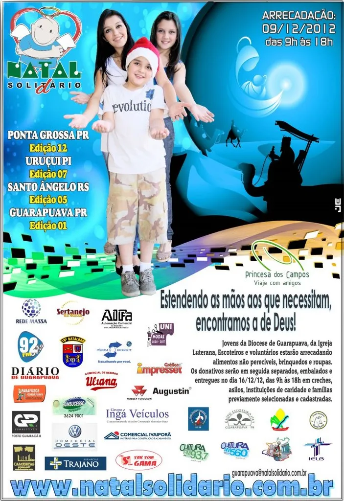 Cartaz Natal Solidário 2012