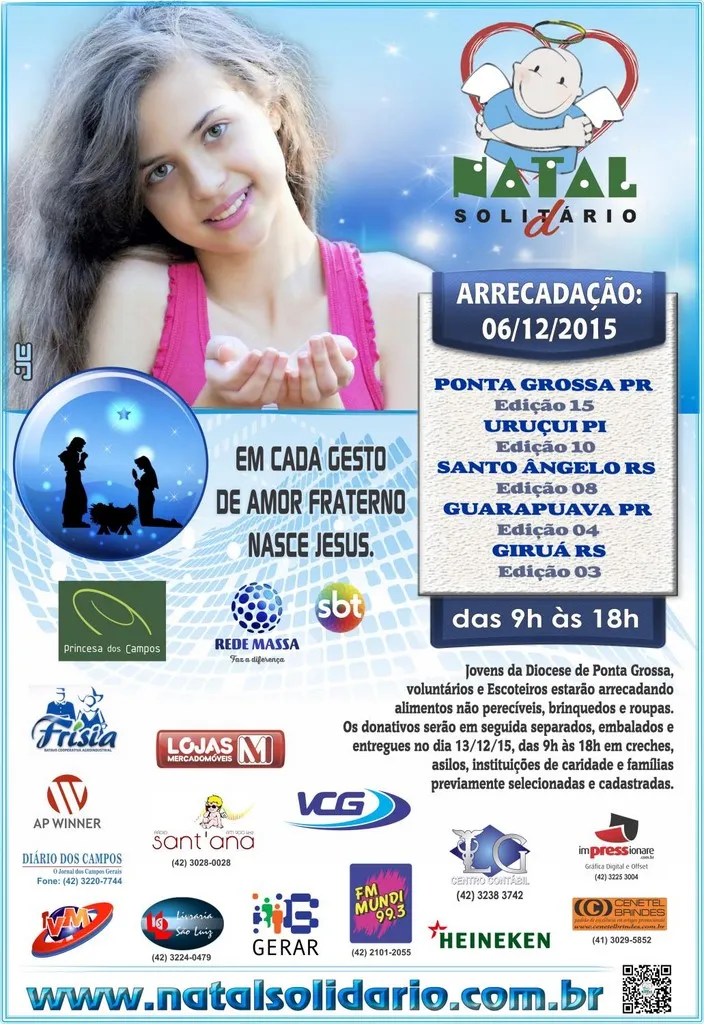 Cartaz Natal Solidário 2015