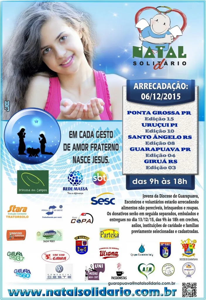 Cartaz Natal Solidário 2015
